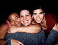 teens and mentor at Neutral Zone